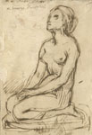 EGISTO ROSSI, A Fake of a Bartolini Drawing, pen and brown ink
